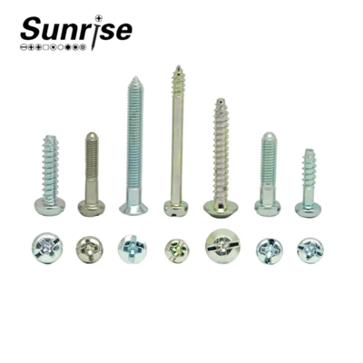 Tornillos Pan Head Phillips Slotted Combo pašvītņojošā skrūve